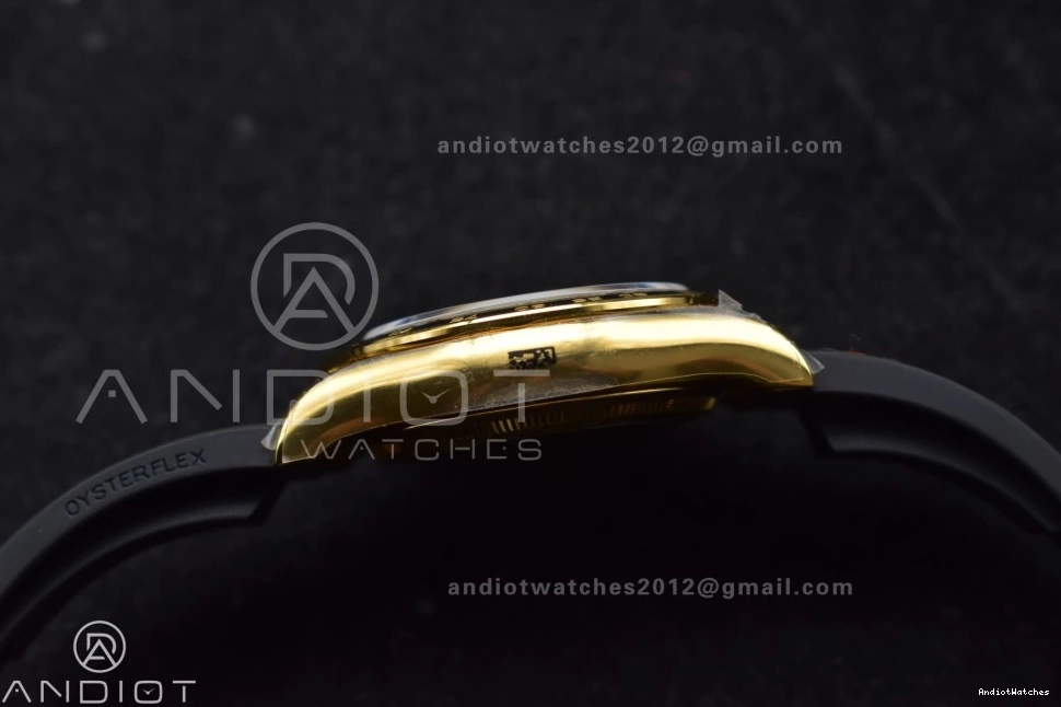 807 Oysterflex SH4131 Daytona 1:1 YG (Weighted) V6 QF on 126518 Black Best Edition Strap Sophisticated Dial 1223